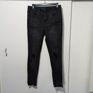 Wild Fable Black Distressed High-Rise Skinny Jeans